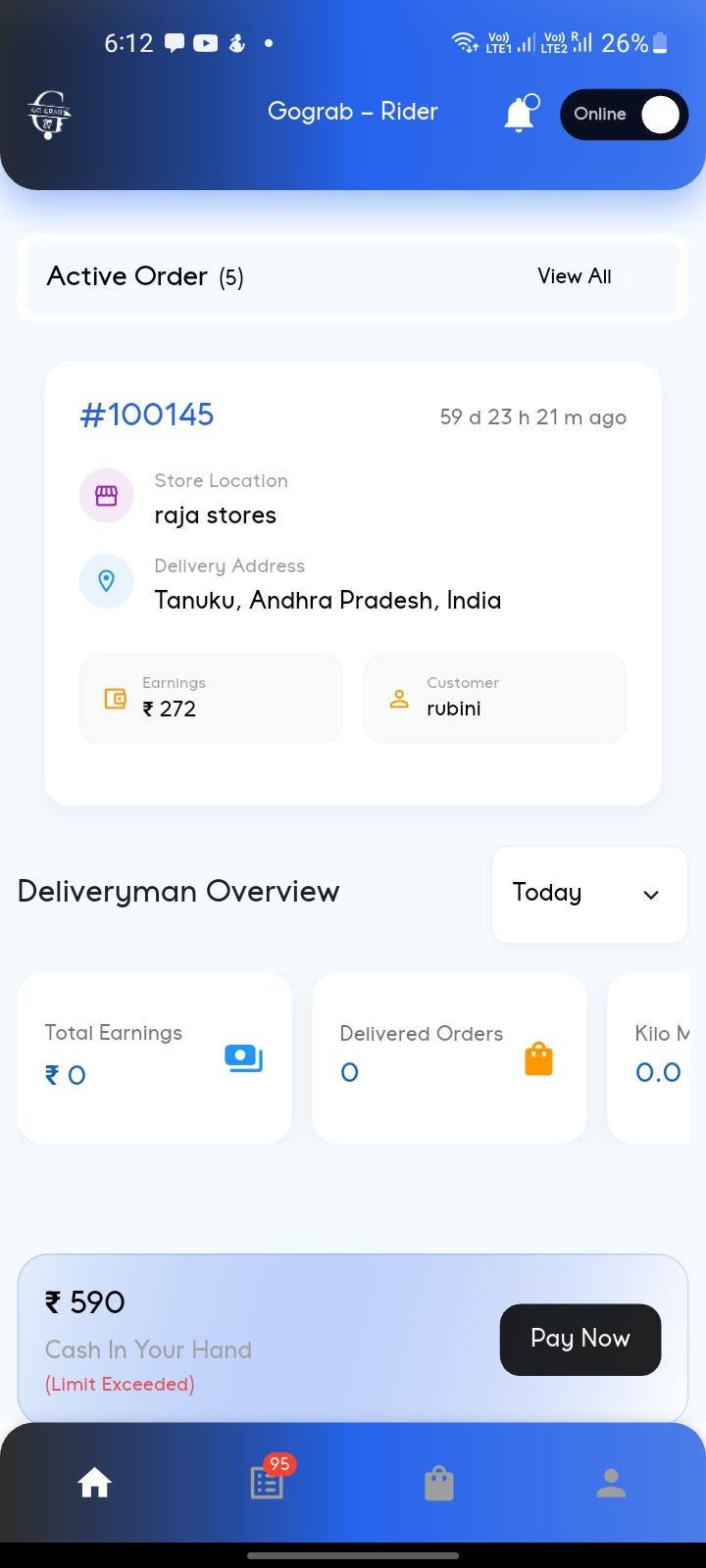 Rider app ui